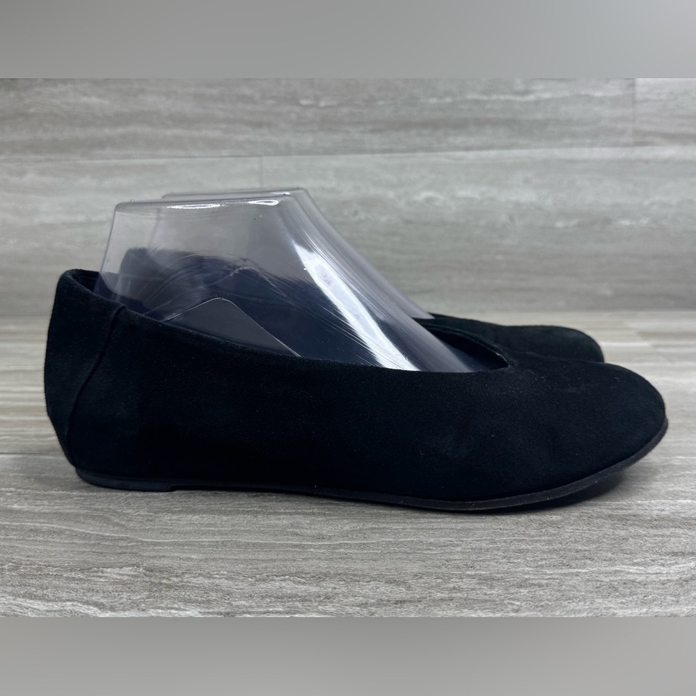 Eileen Fisher Una Hidden Wedge Suede Ballet Loafers Womens Size 7.5